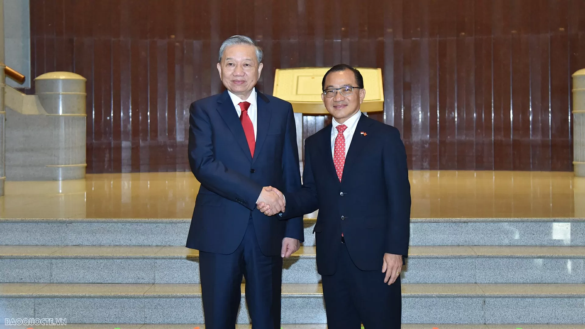 General Secretary To Lam meets with Singaporean Parliament Speaker Seah Kian Peng General Secretary To Lam meets with Singaporean Parliament Speaker Seah Kian Peng