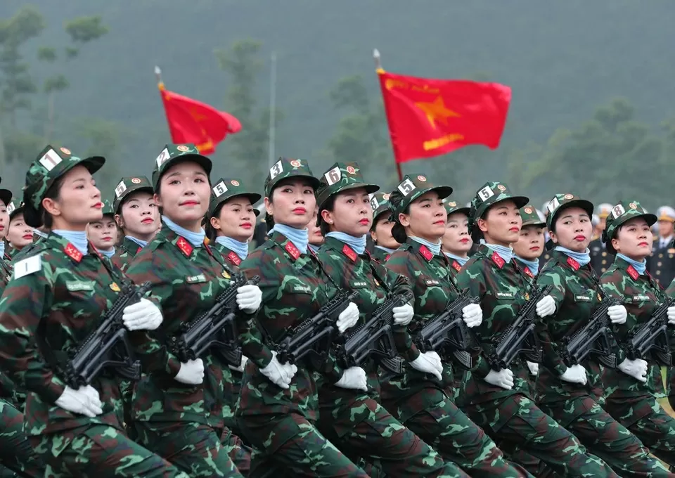 Military parade rehearsal for 50th anniversary of southern liberation Military parade rehearsal for 50th anniversary of southern liberation