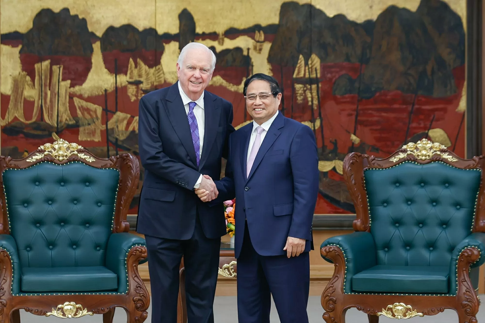 Thủ tướng Phạm Minh Chính tiếp Giáo sư Thomas Vallely Thủ tướng Phạm Minh Chính tiếp Giáo sư Thomas Vallely