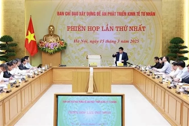 Deputy Prime Minister Nguyen Chi Dung speaks at the first meeting of the steering committee for the building of a project on the private economic sector's development in Hanoi on March 15. (Photo: VNA) Deputy Prime Minister Nguyen Chi Dung speaks at the first meeting of the steering committee for the building of a project on the private economic sector's development in Hanoi on March 15. (Photo: VNA)
