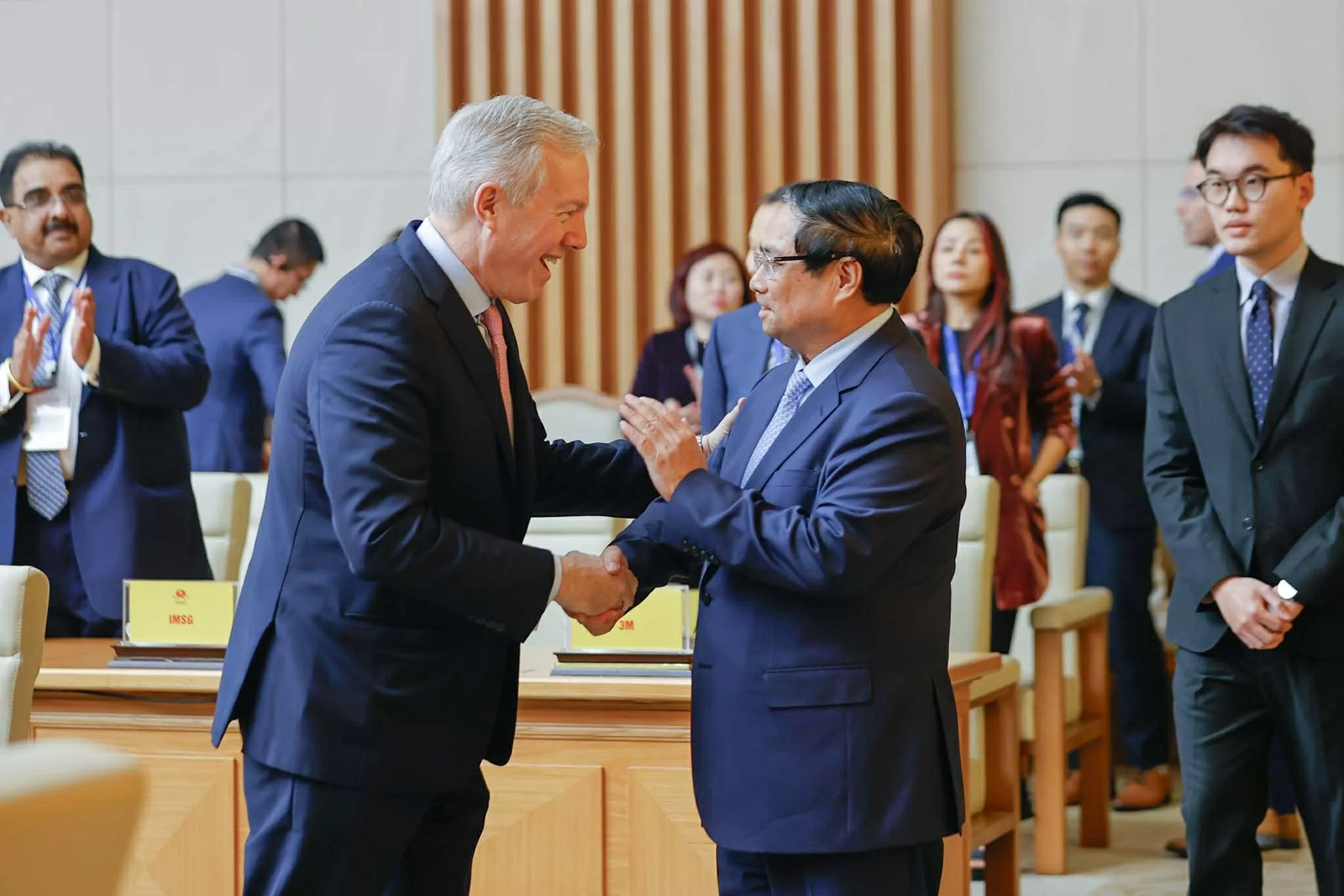 PM Pham Minh Chinh welcomes delegation from USABC) and nearly 60 major US corporations PM Pham Minh Chinh welcomes delegation from USABC) and nearly 60 major US corporations