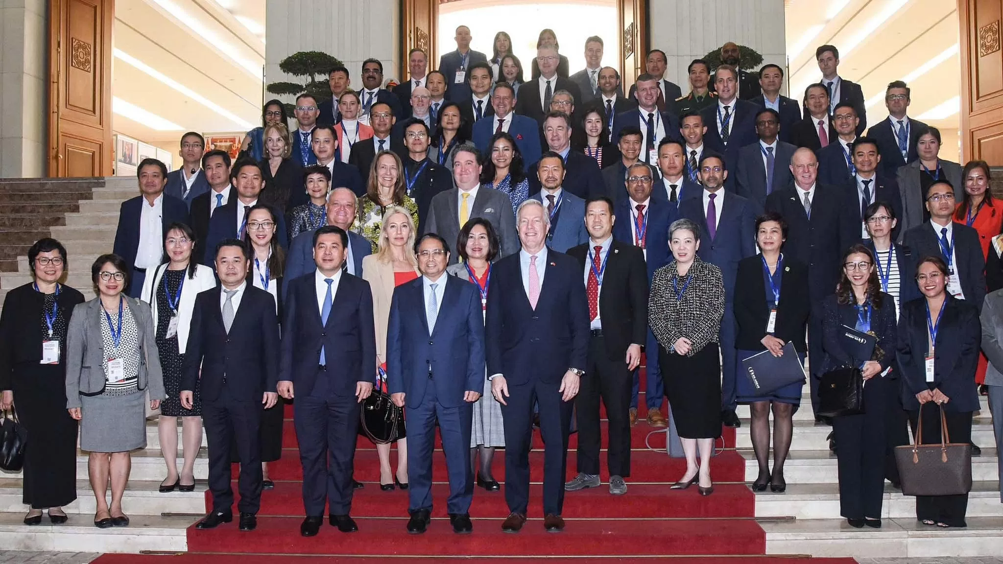 PM Pham Minh Chinh welcomes delegation from USABC) and nearly 60 major US corporations PM Pham Minh Chinh welcomes delegation from USABC) and nearly 60 major US corporations