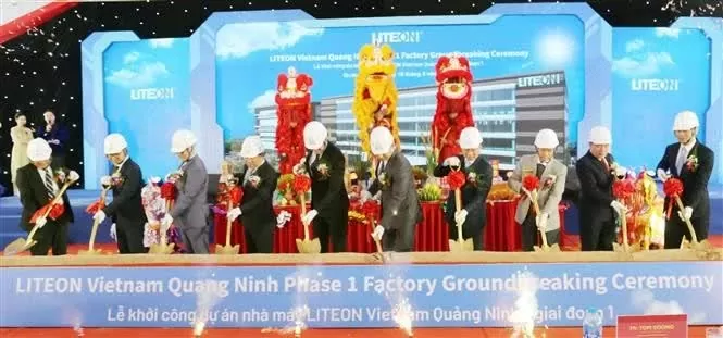 Lite-On breaks ground on 690 mln USD electronics plant in Quang Ninh
