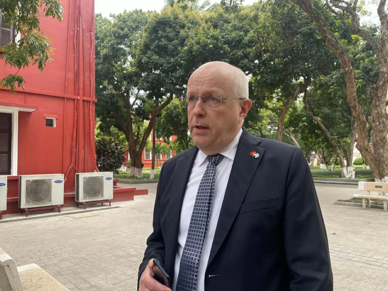 Đại sứ Phần Lan tại Việt Nam Keijo Norvanto. (Ảnh: Yến Chi) Đại sứ Phần Lan tại Việt Nam Keijo Norvanto. (Ảnh: Yến Chi)