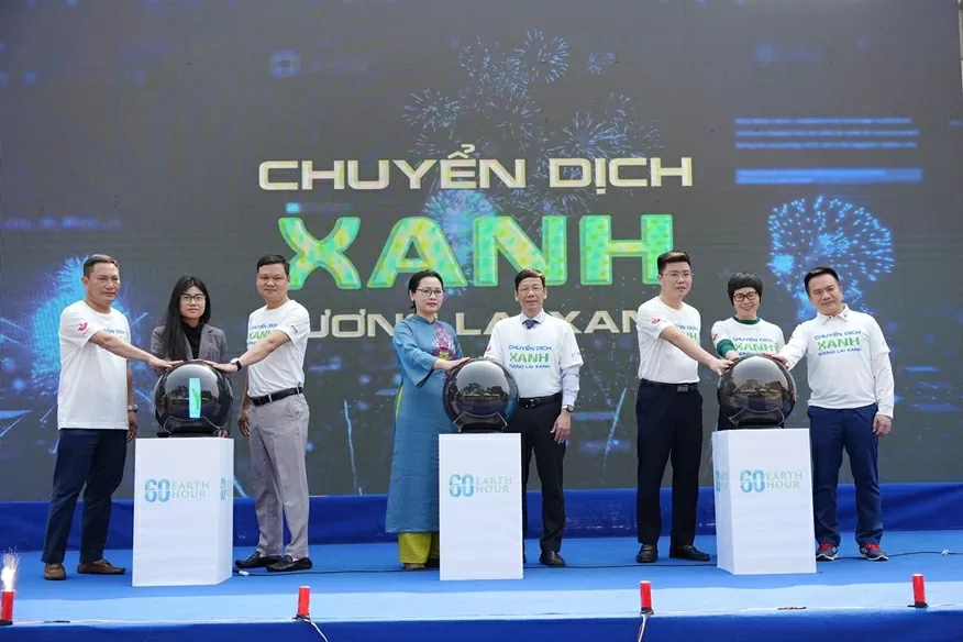 Sự kiện Giời Trái đất 2025 tại Hồ Hoàn Kiếm. (Ảnh: Anh Tú)