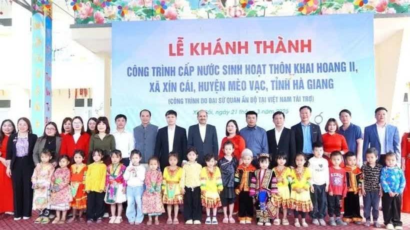 Indian-funded project brings clean water to people in Ha Giang border province