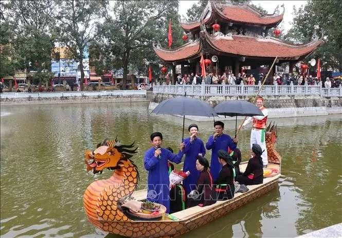 Quan ho singing in Bac Ninh (Photo: VNA)