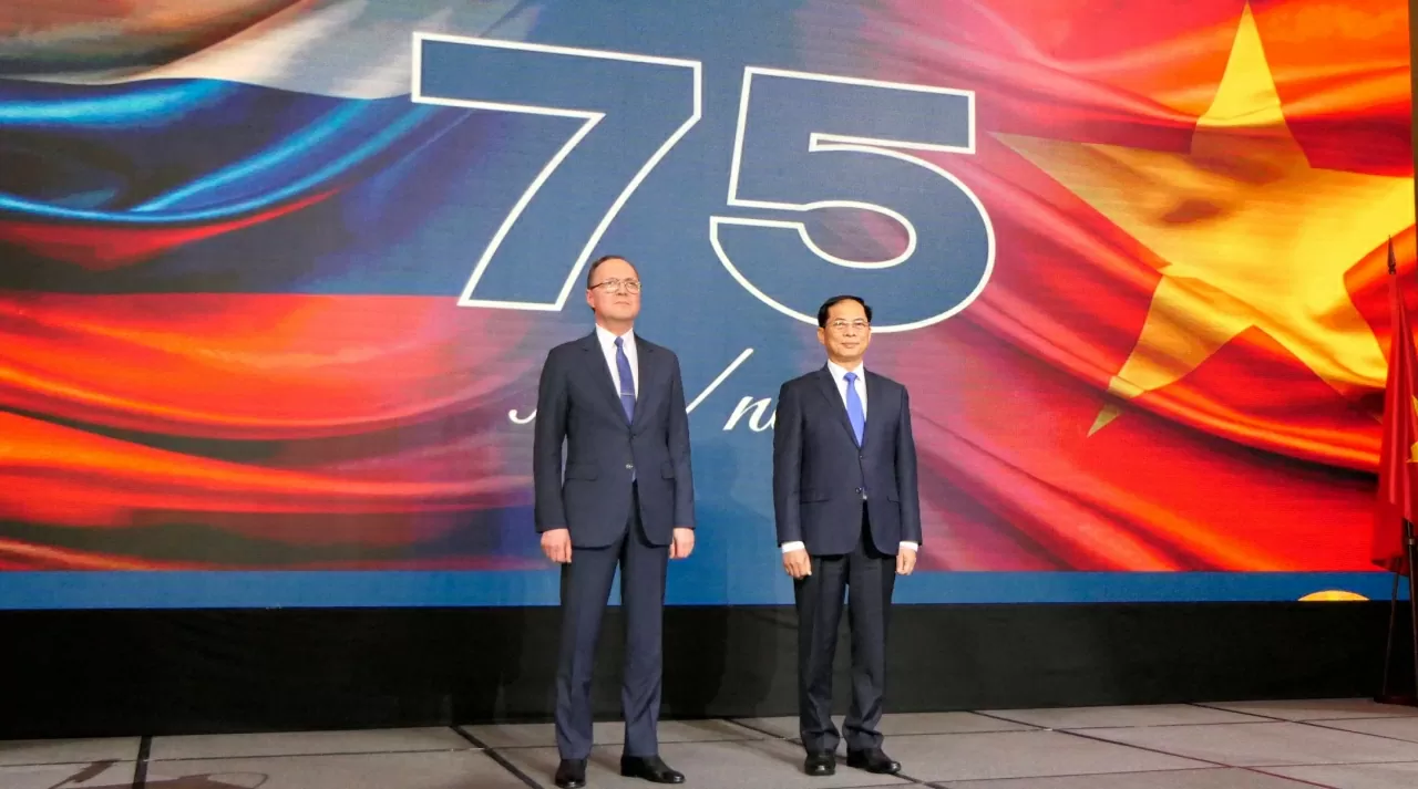 Ceremony marking 75 years of diplomatic ties: Continuing to write new chapters in the history of Vietnam-Russia relations.