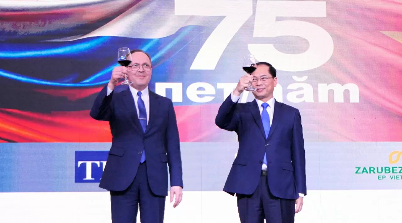 Ceremony marking 75 years of diplomatic ties: Continuing to write new chapters in the history of Vietnam-Russia relations.