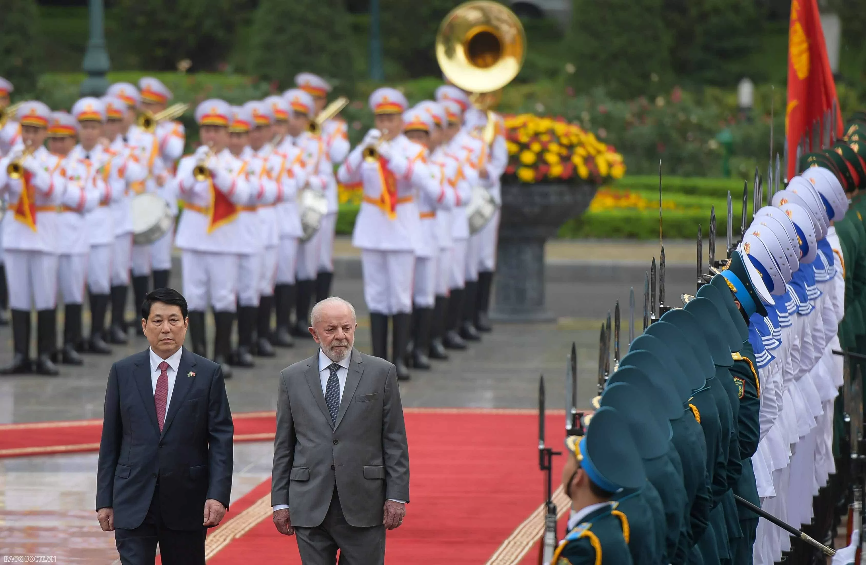 Welcome ceremony held for Brazilian President Lula da Silva in Hanoi Welcome ceremony held for Brazilian President Lula da Silva in Hanoi