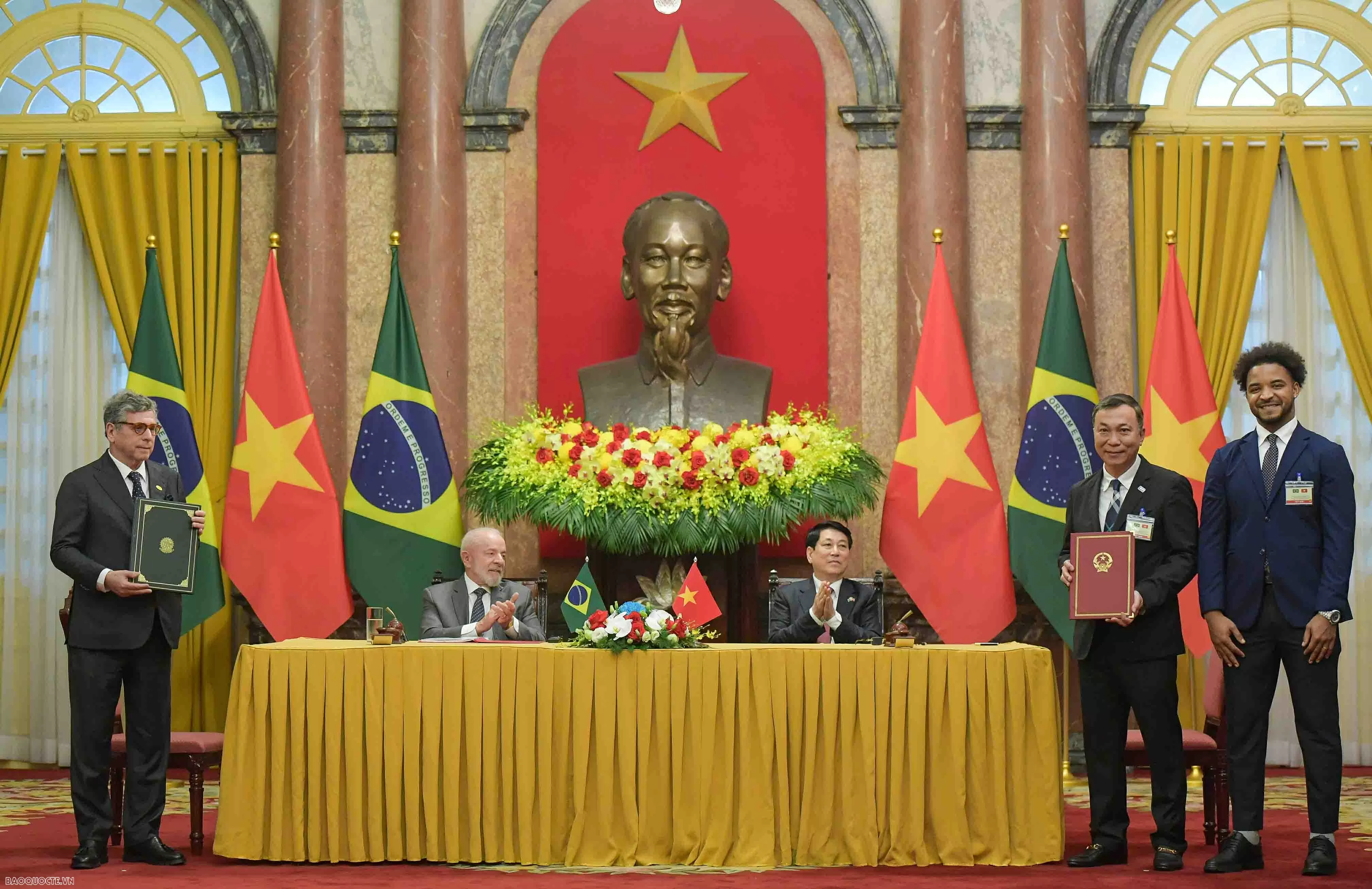 Vietnam, Brazil Presidenst hold talks to enhance strategic partnership Vietnam, Brazil Presidenst hold talks to enhance strategic partnership