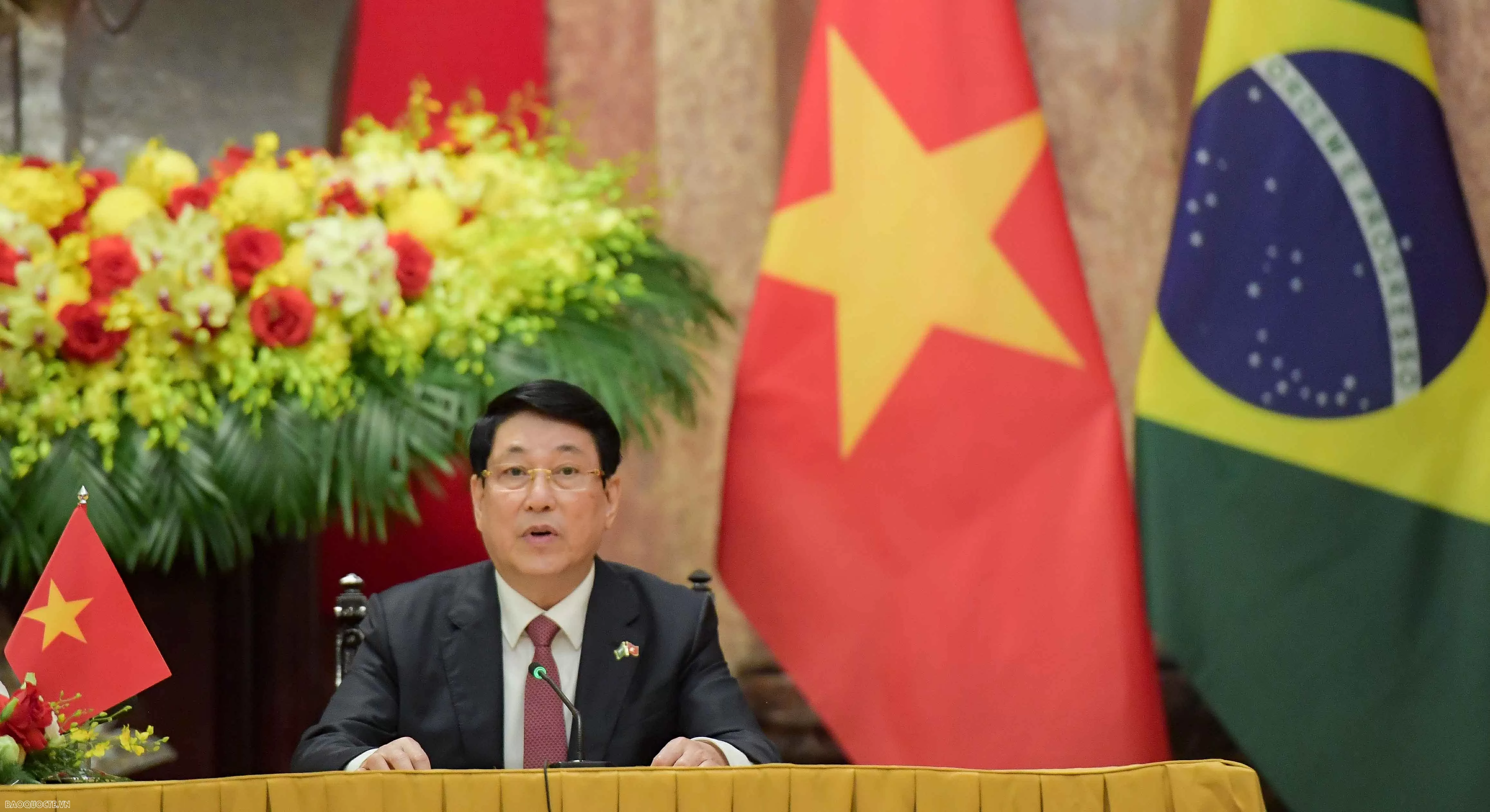 Vietnam, Brazilia Presidents meet with the press informing on outcomes of their talks