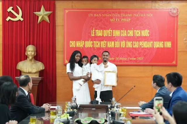 French-born footballer Cao Pendant Quang Vinh granted Vietnamese citizenship French-born footballer Cao Pendant Quang Vinh granted Vietnamese citizenship