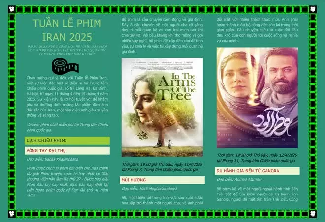 Iran Film Week 2025 to give Vietnamese audiences deeper understanding about Iranian culture Iran Film Week 2025 to give Vietnamese audiences deeper understanding about Iranian culture