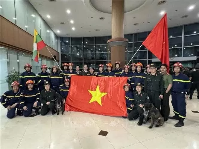 Vietnamese rescuers to operate in hardest-hit area by earthquake in Myanmar Vietnamese rescuers to operate in hardest-hit area by earthquake in Myanmar