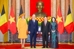 President Luong Cuong warmly welcomed King Philippe and a high-ranking delegation of Belgium
