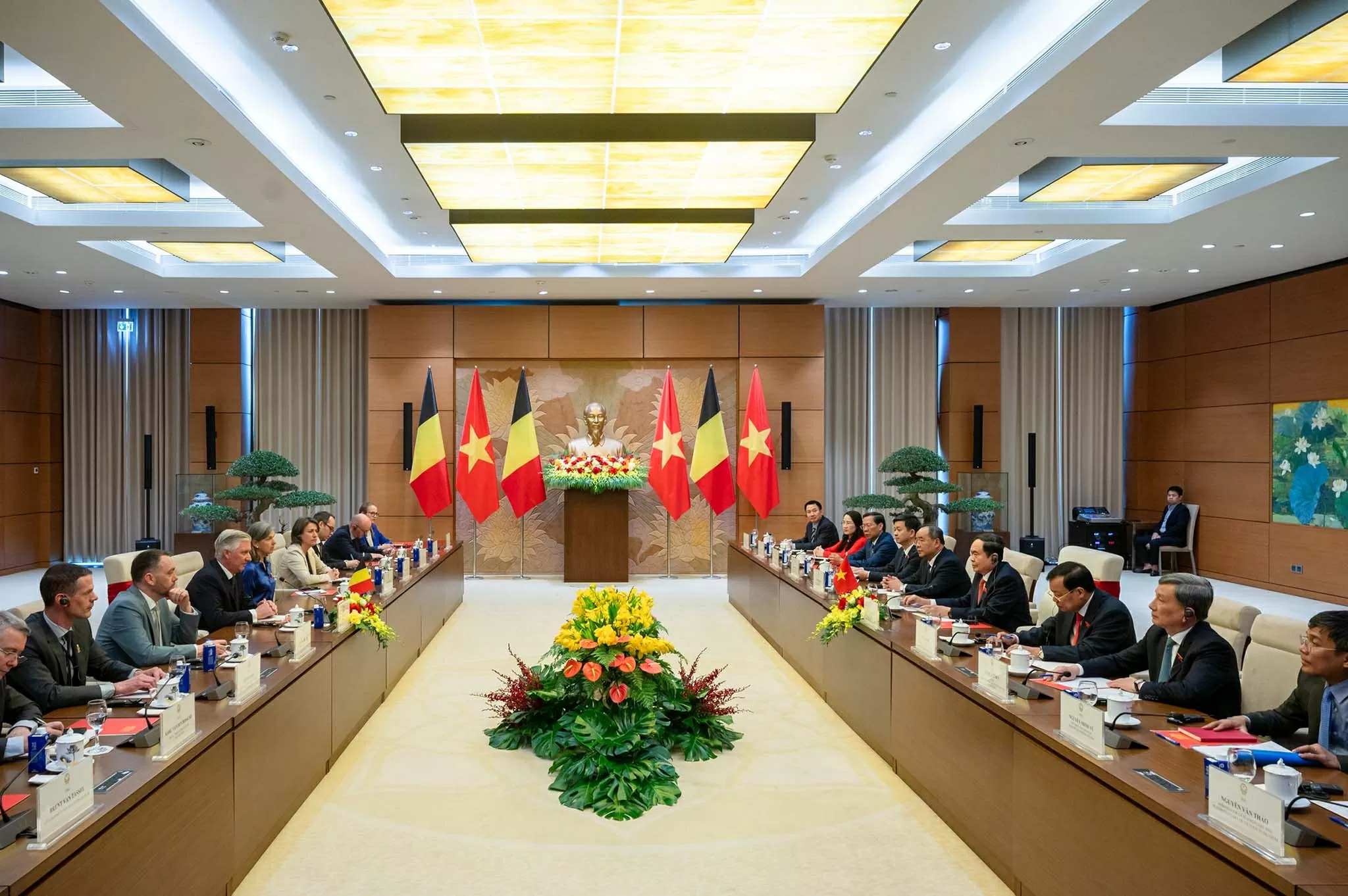 NA Chairman Tran Thanh Man hosts Belgian King Philippe in Hanoi NA Chairman Tran Thanh Man hosts Belgian King Philippe in Hanoi