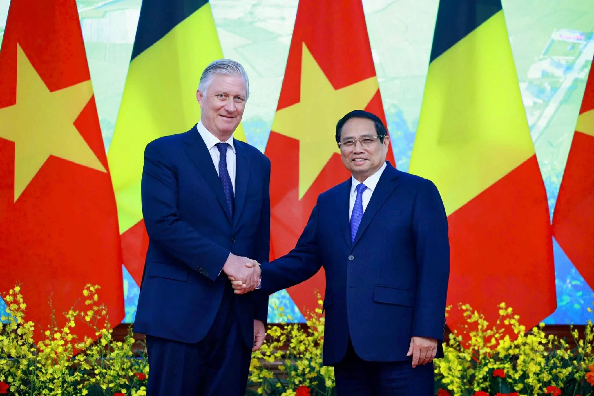 PM Pham Minh Chinh meets with King Philippe, hoping for deeper Vietnam-Belgium cooperation PM Pham Minh Chinh meets with King Philippe, hoping for deeper Vietnam-Belgium cooperation