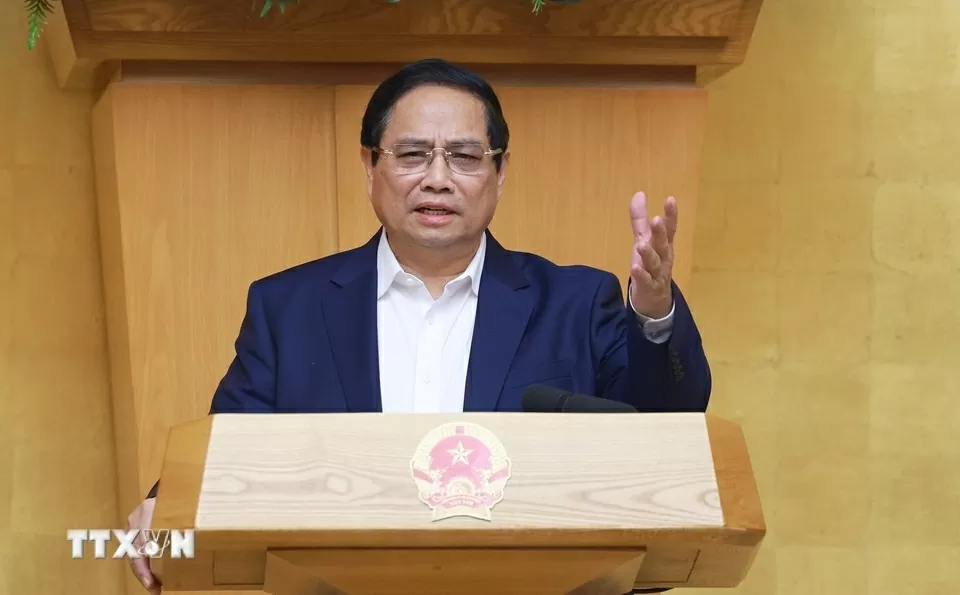 Thủ tướng Phạm Minh Chính chủ trì Phiên họp Chính phủ thường kỳ tháng 3 năm 2025. (Ảnh: Dương Giang/TTXVN) Thủ tướng Phạm Minh Chính chủ trì Phiên họp Chính phủ thường kỳ tháng 3 năm 2025. (Ảnh: Dương Giang/TTXVN)