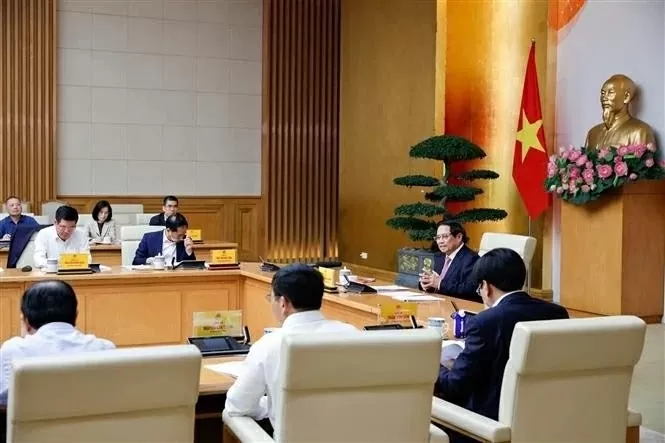 PM Pham Minh Chinh chairs a meeting to seek US tariff postponement to serve negotiations PM Pham Minh Chinh chairs a meeting to seek US tariff postponement to serve negotiations