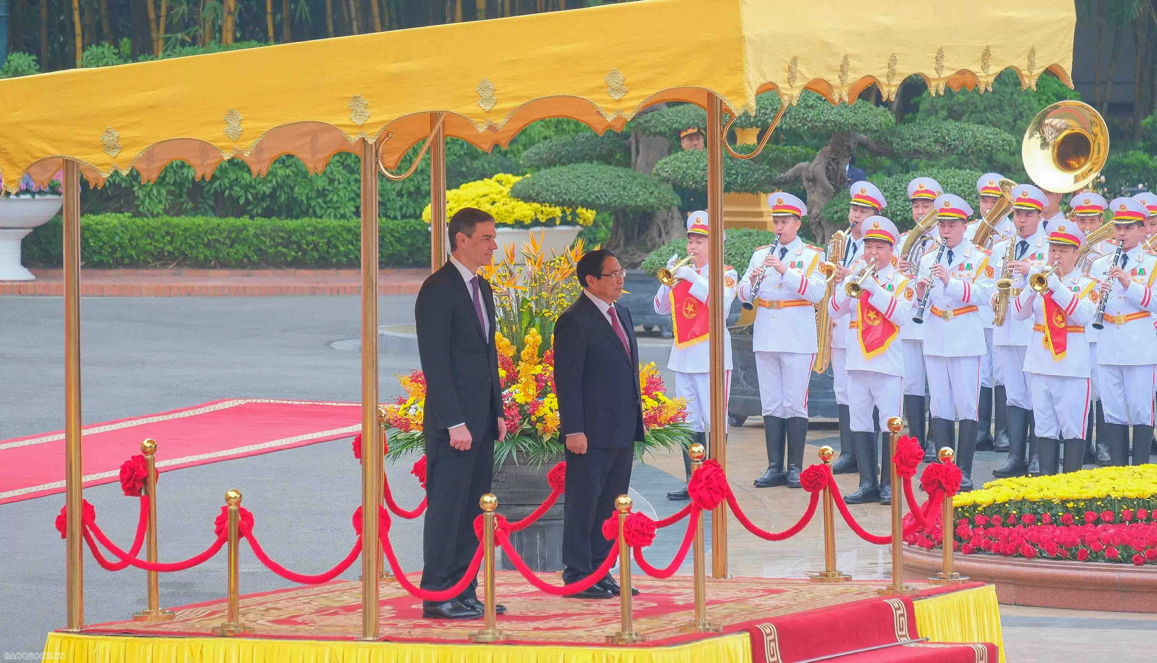 Welcome ceremony held for Spanish Prime Minister in Hanoi