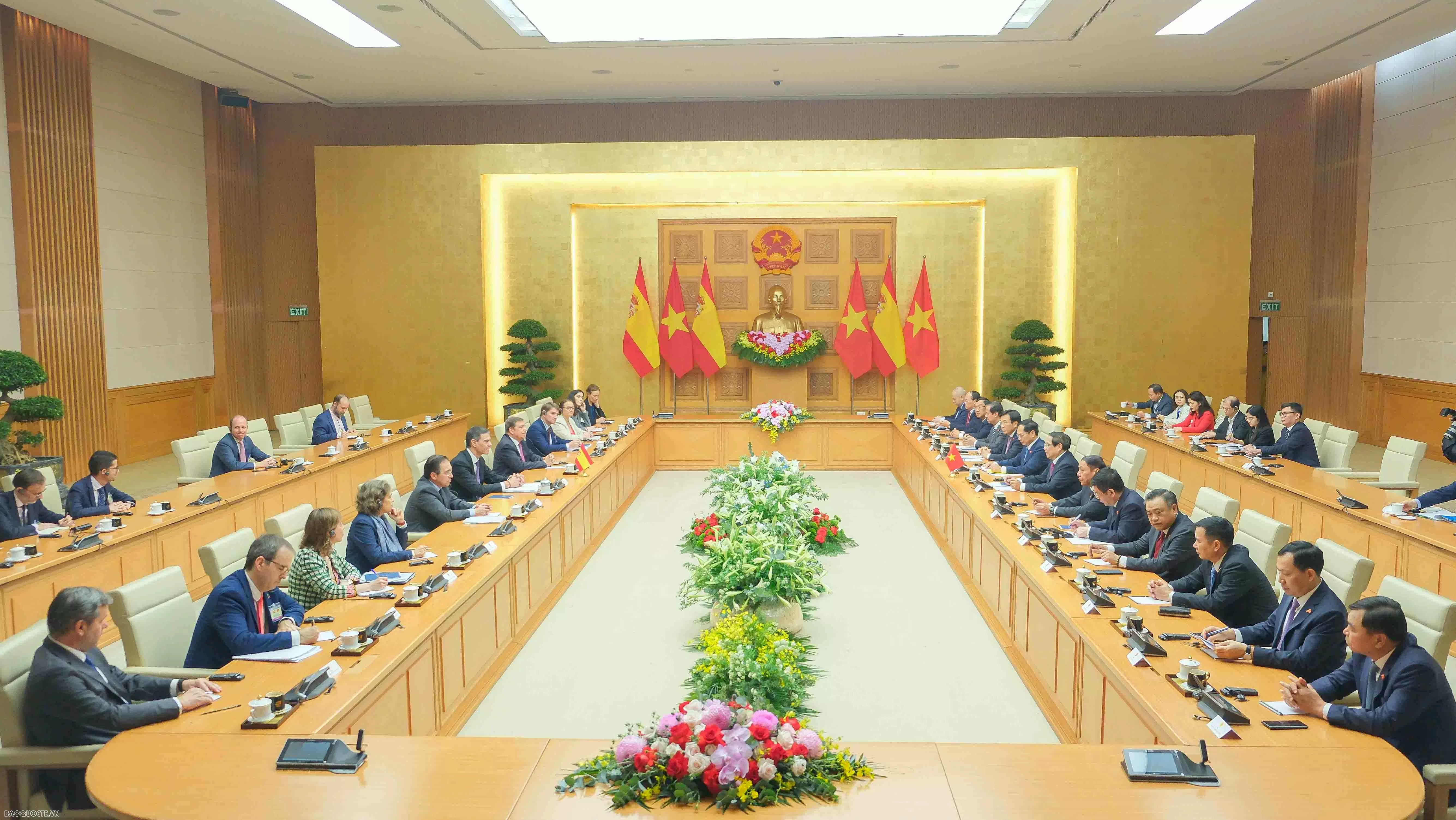 Vietnam, Spain Prime Ministers hold talks to promote comprehensive cooperation