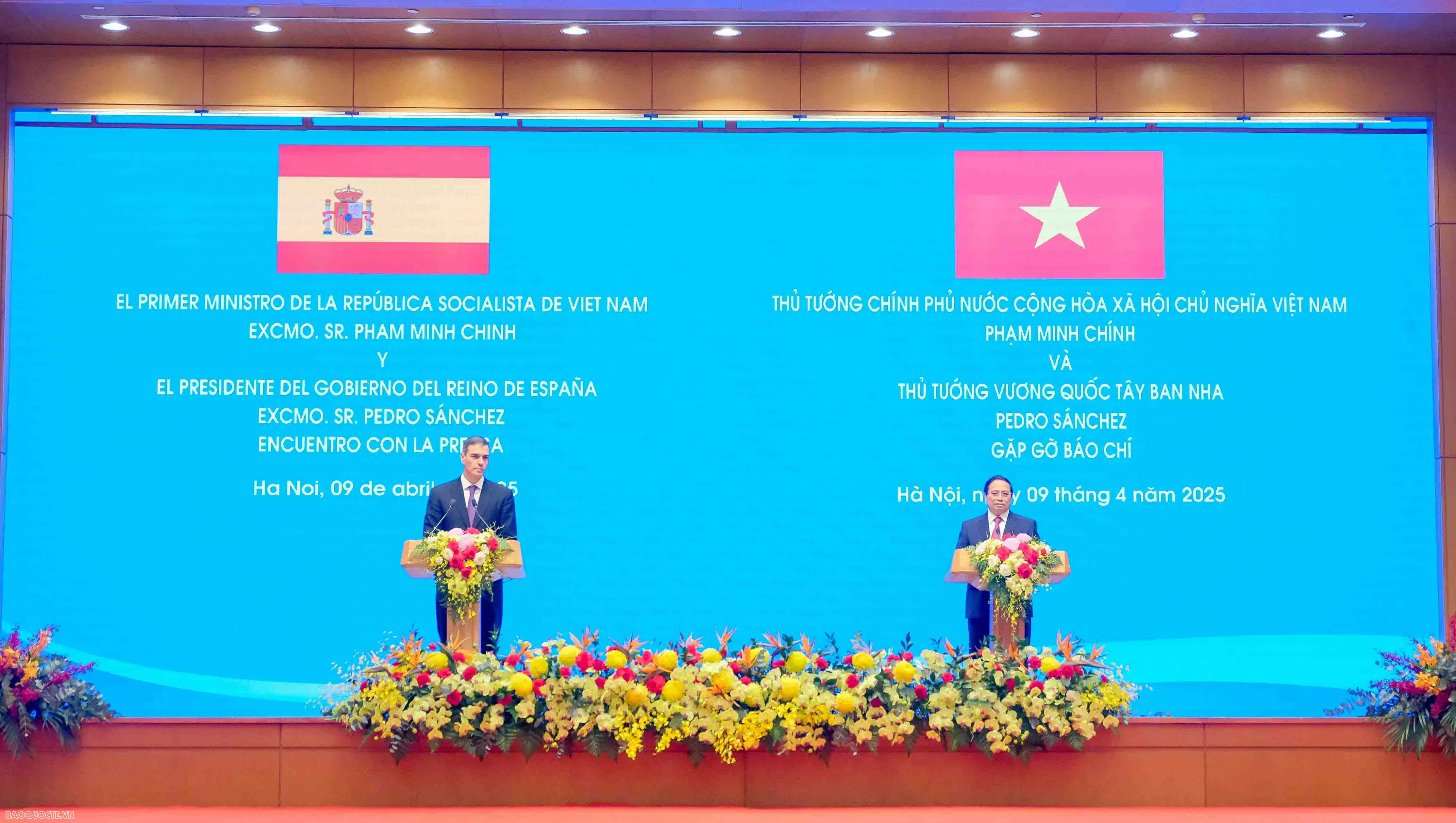 Vietnam, Spain Prime Ministers co-chair joint press conference informing outcomes of their talks Vietnam, Spain Prime Ministers co-chair joint press conference informing outcomes of their talks