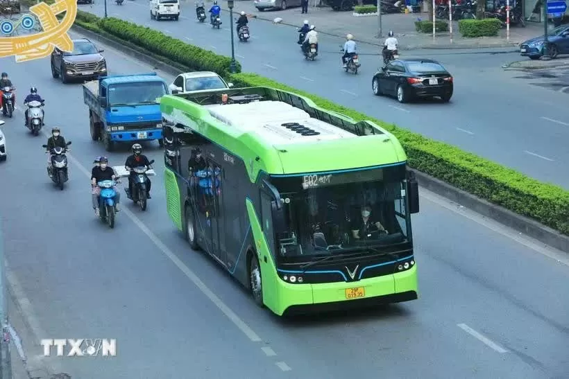 Hanoi targets all-green energy bus fleet by 2030 Hanoi targets all-green energy bus fleet by 2030