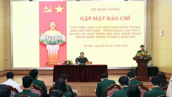 Press conference on 9th border defence friendship exchange between Vietnam and China