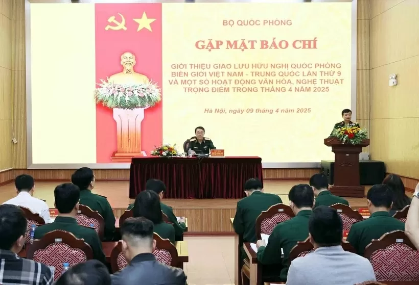Press conference on 9th border defence friendship exchange between Vietnam and China