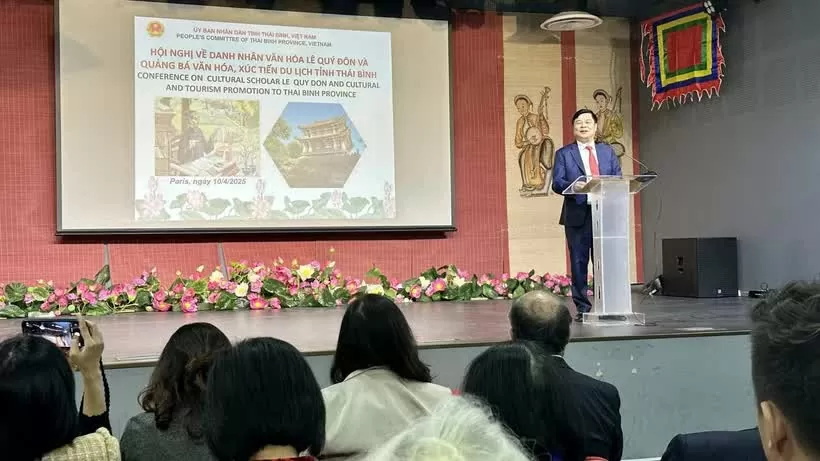 Thai Binh introduces scholar Le Quy Don, local culture in France Thai Binh introduces scholar Le Quy Don, local culture in France
