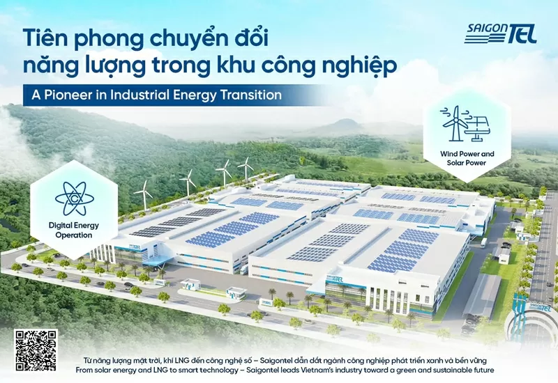 SAIGONTEL: Tiên phong dẫn dắt chuyển đổi năng lượng xanh trong hệ sinh thái khu công nghiệp Việt Nam SAIGONTEL: Tiên phong dẫn dắt chuyển đổi năng lượng xanh trong hệ sinh thái khu công nghiệp Việt Nam
