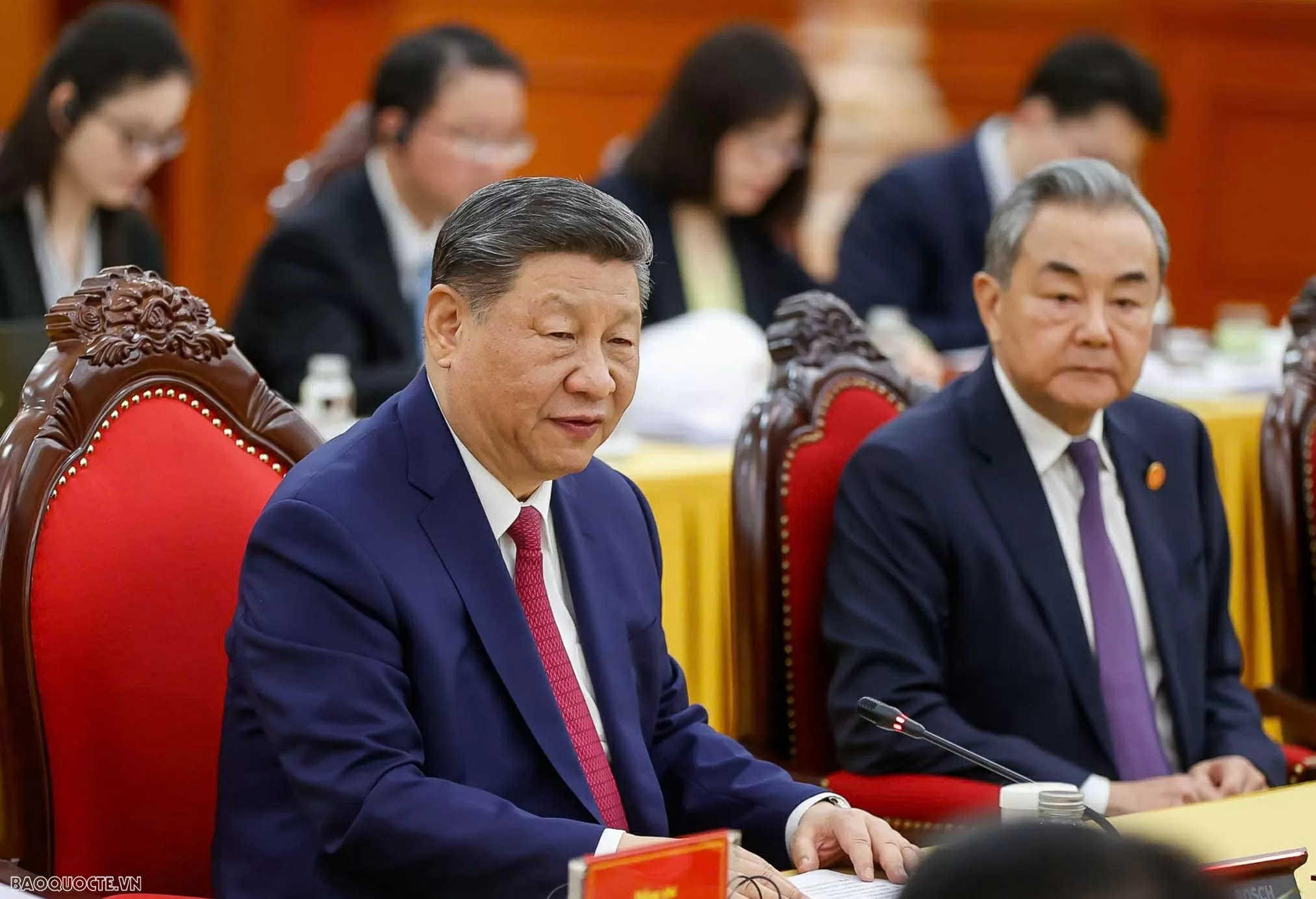Top leaders of Vietnam, China hold talks in Hanoi Top leaders of Vietnam, China hold talks in Hanoi