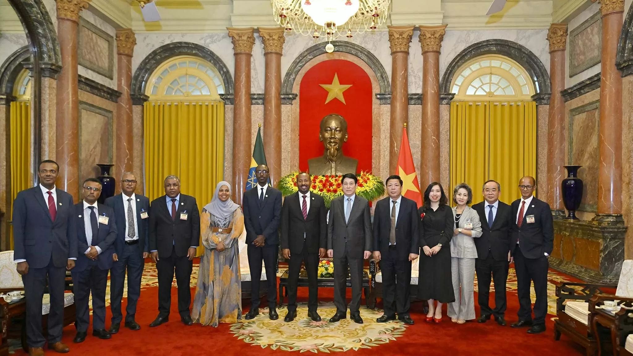 President Luong Cuong welcomed Ethiopian Prime Minister Abiy Ahmed Ali