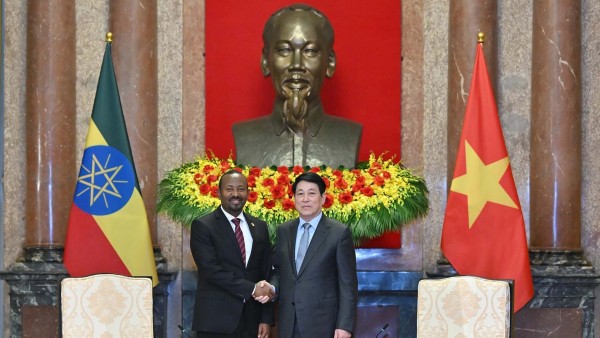 President Luong Cuong welcomed Ethiopian Prime Minister Abiy Ahmed Ali