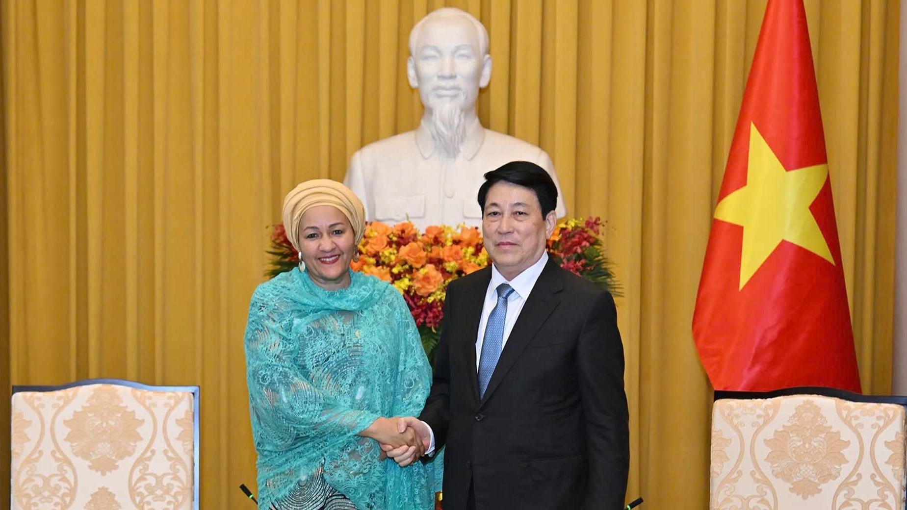 4th P4G Summit: President Luong Cuong receives UN Deputy Secretary-General Amina J. Mohammed