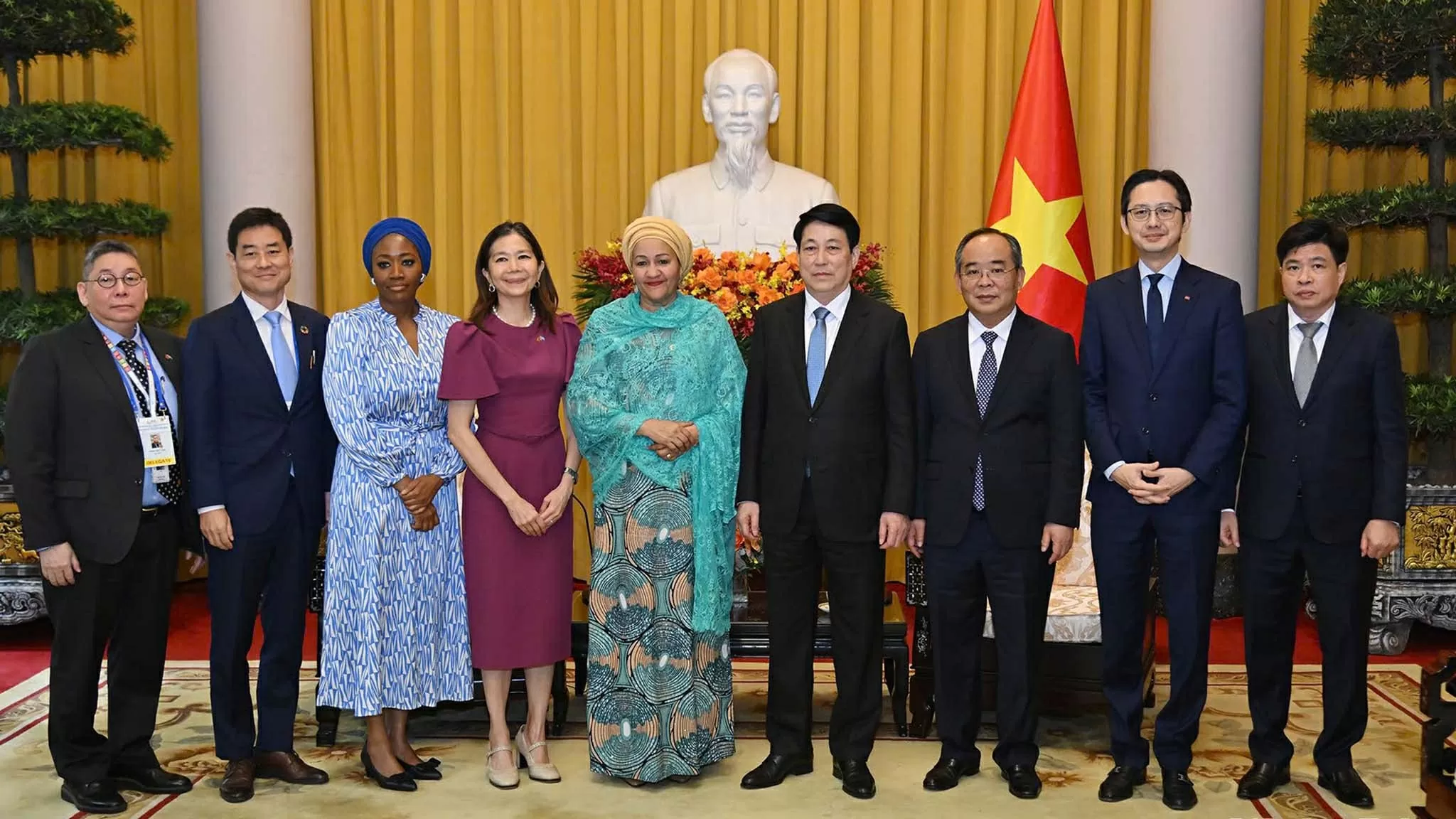 4th P4G Summit: President Luong Cuong receives UN Deputy Secretary-General Amina J. Mohammed 4th P4G Summit: President Luong Cuong receives UN Deputy Secretary-General Amina J. Mohammed
