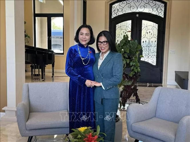 Vietnamese American individuals spread Vietnamese language, images