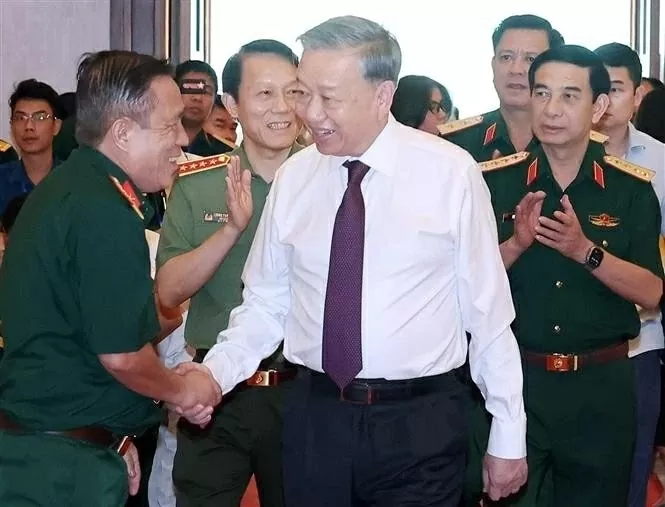 Party General Secretary To Lam meets with veterans engaging in Ho Chi Minh Campaign 50 years ago