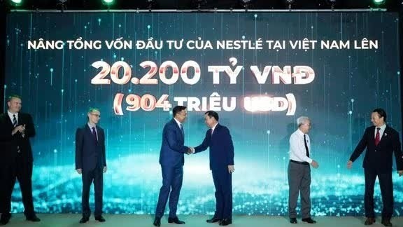 Nestlé announces investment expansion in Vietnam, with a nearly 1.9 trillion VND