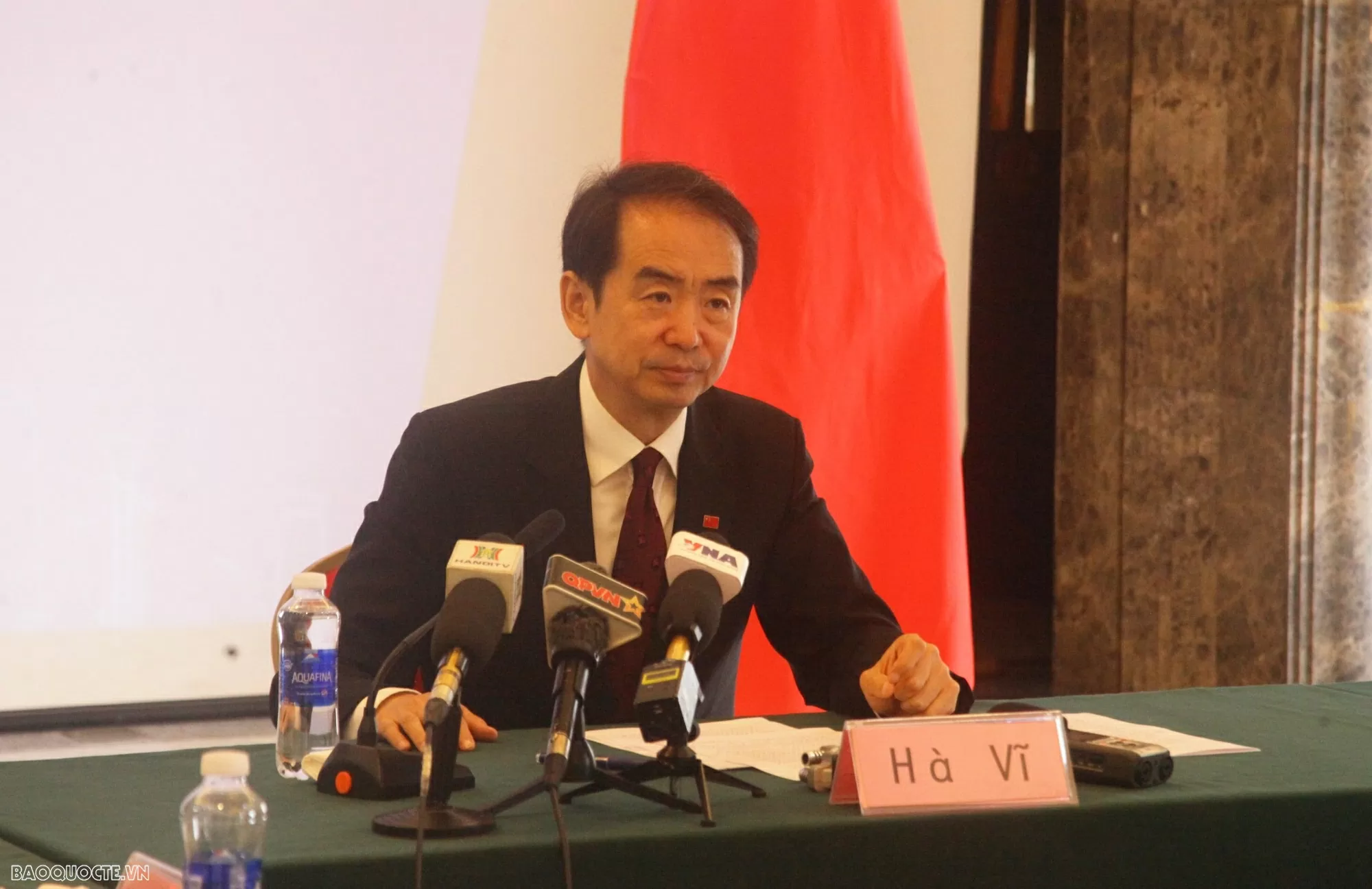 Đại sứ Trung Quốc tại Việt Nam Hà Vĩ. (Ảnh: Việt Hoàng) Đại sứ Trung Quốc tại Việt Nam Hà Vĩ. (Ảnh: Việt Hoàng)