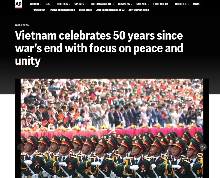 International media highlights Vietnam’s message of peace on 50th reunification anniversary International media highlights Vietnam’s message of peace on 50th reunification anniversary