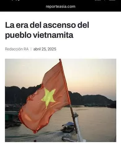 Latin American media spotlight Vietnam’s new era of national rise. A screenshot of the article. (Source: VNA) Latin American media spotlight Vietnam’s new era of national rise. A screenshot of the article. (Source: VNA)