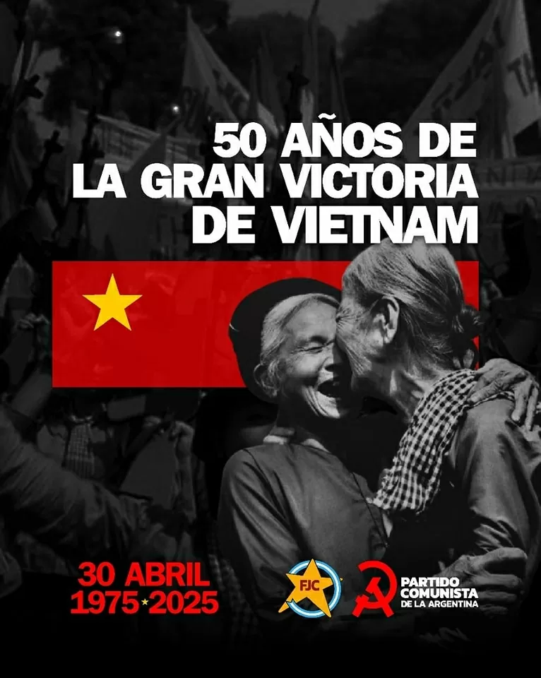 The Communist Party of Argentina shares the image on its social media. The Communist Party of Argentina shares the image on its social media.