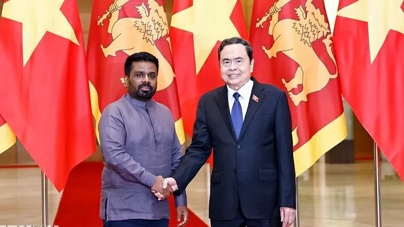 NA Chairman Tran Thanh Man welcomes Sri Lankan President Anura Kumara Dissanayaka