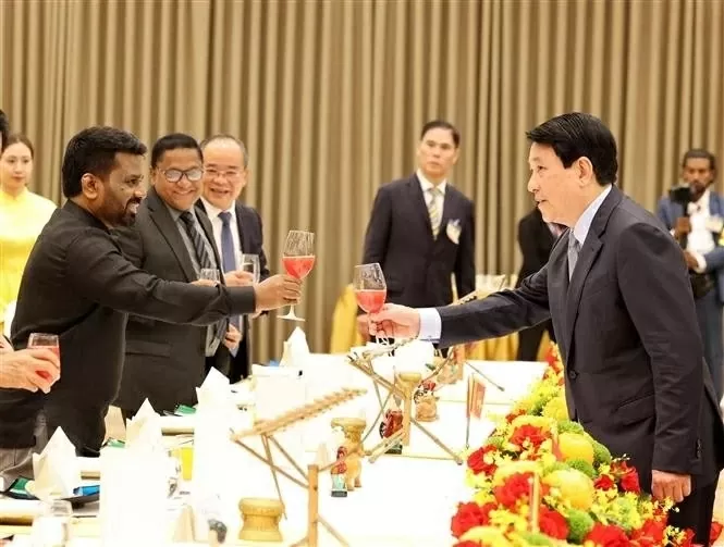 President Luong Cuong hosts banquet for visiting Sri Lankan President