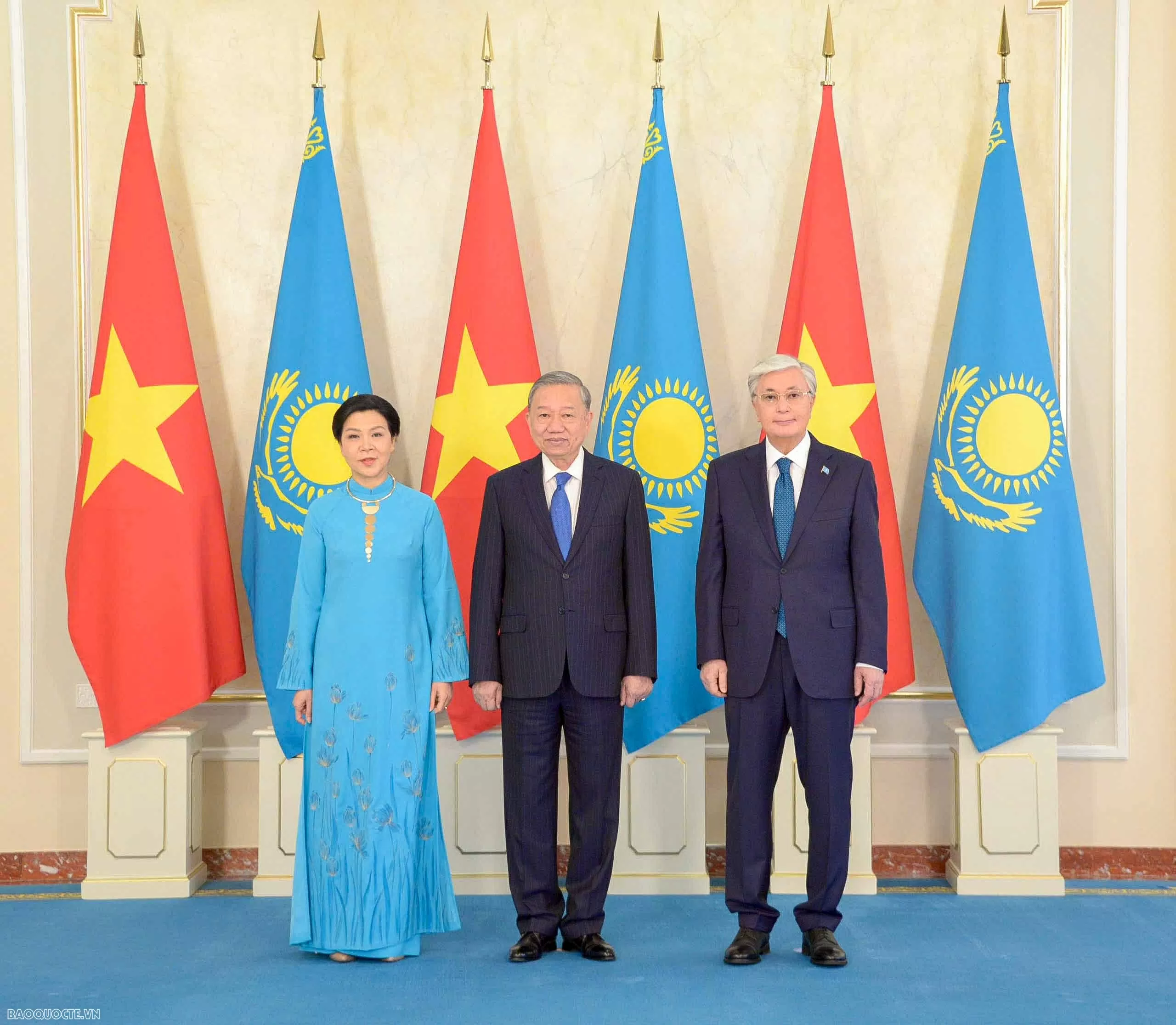 Welcome ceremony held for Party General Secretary To Lam in Astana