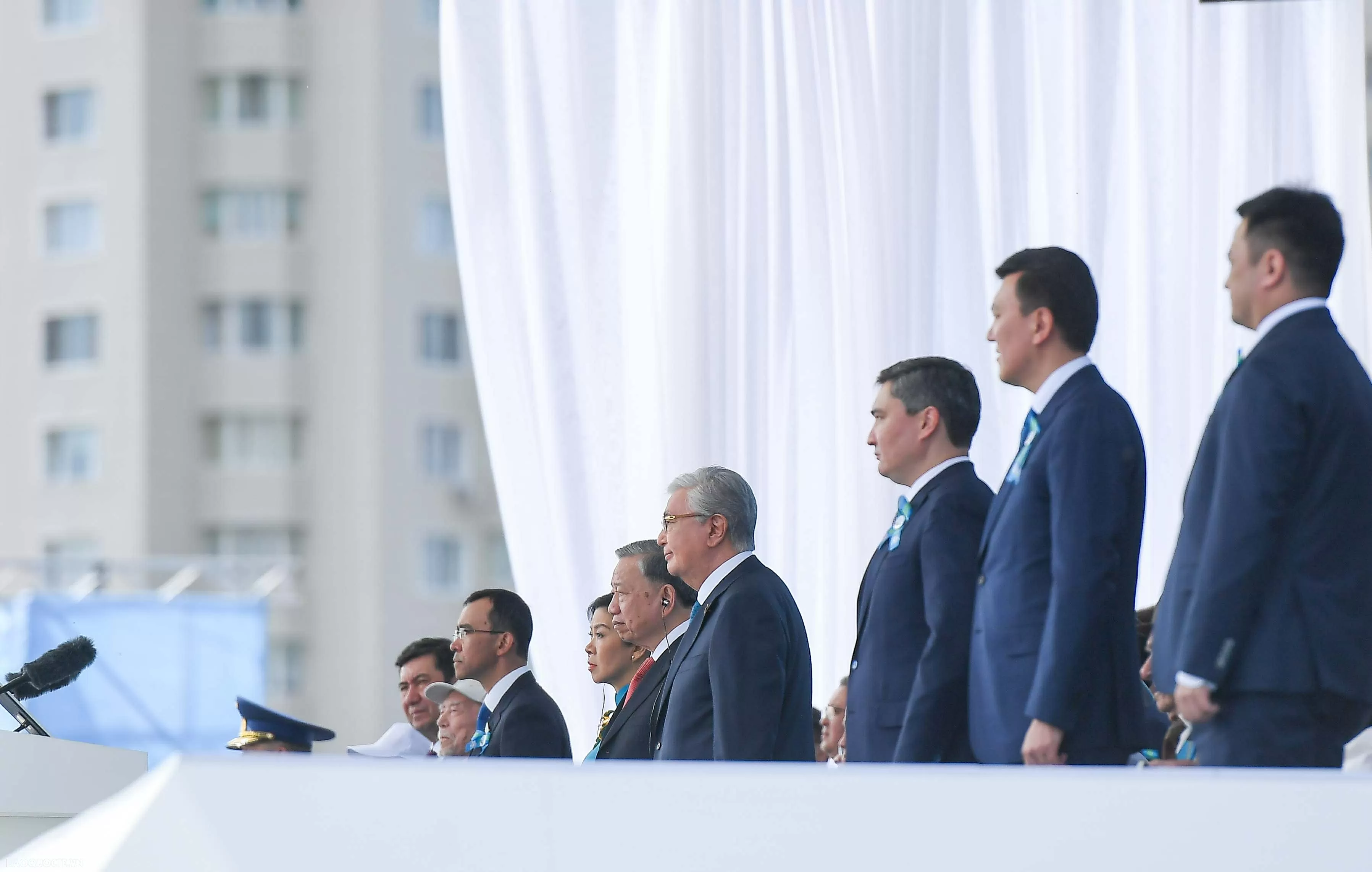 Tổng Bí thư Tô Lâm và phu nhân dự lễ duyệt binh mừng chiến thắng của Kazakhstan
