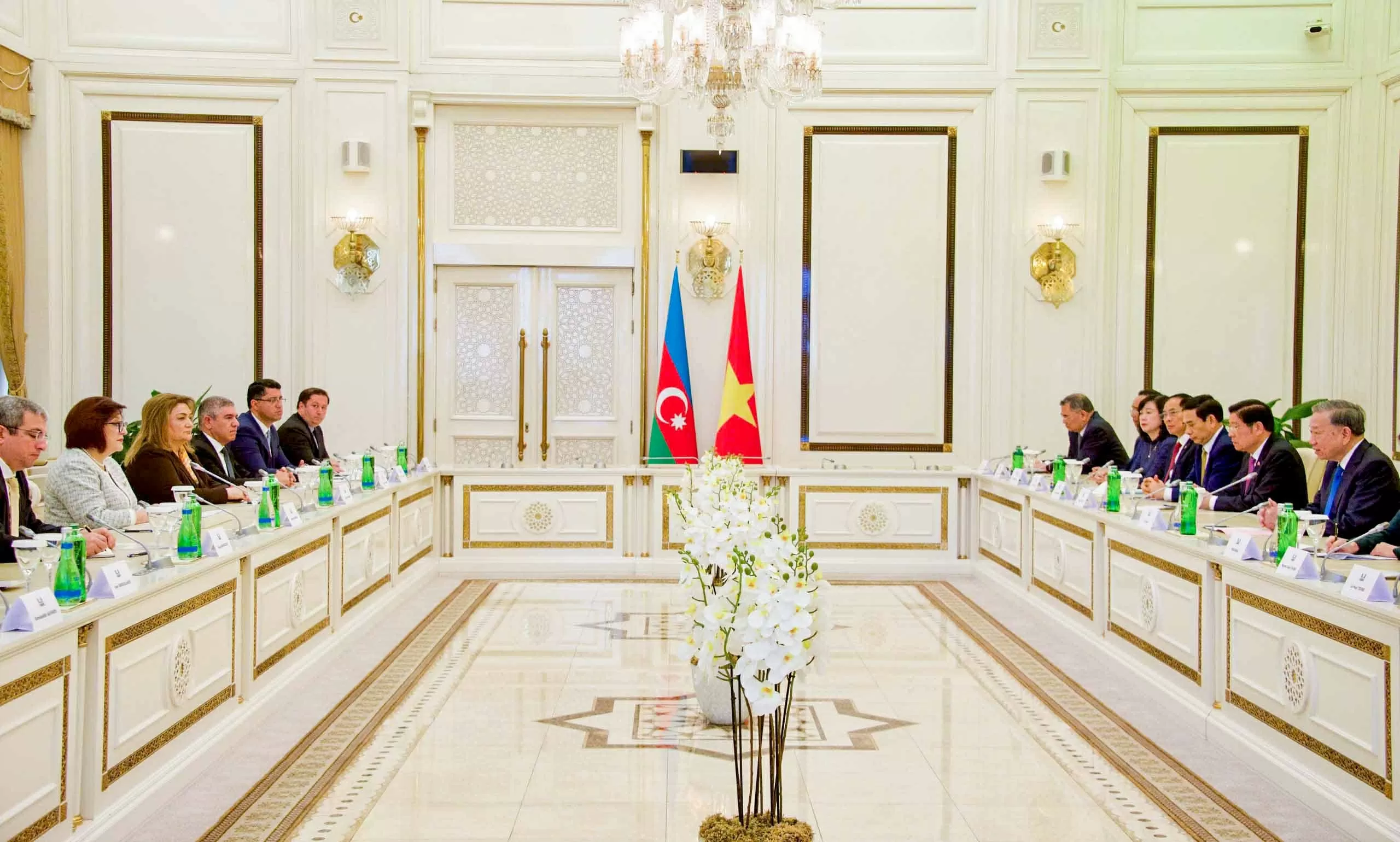 Tổng Bí thư Tô Lâm gặp Chủ tịch Quốc hội Azerbaijan