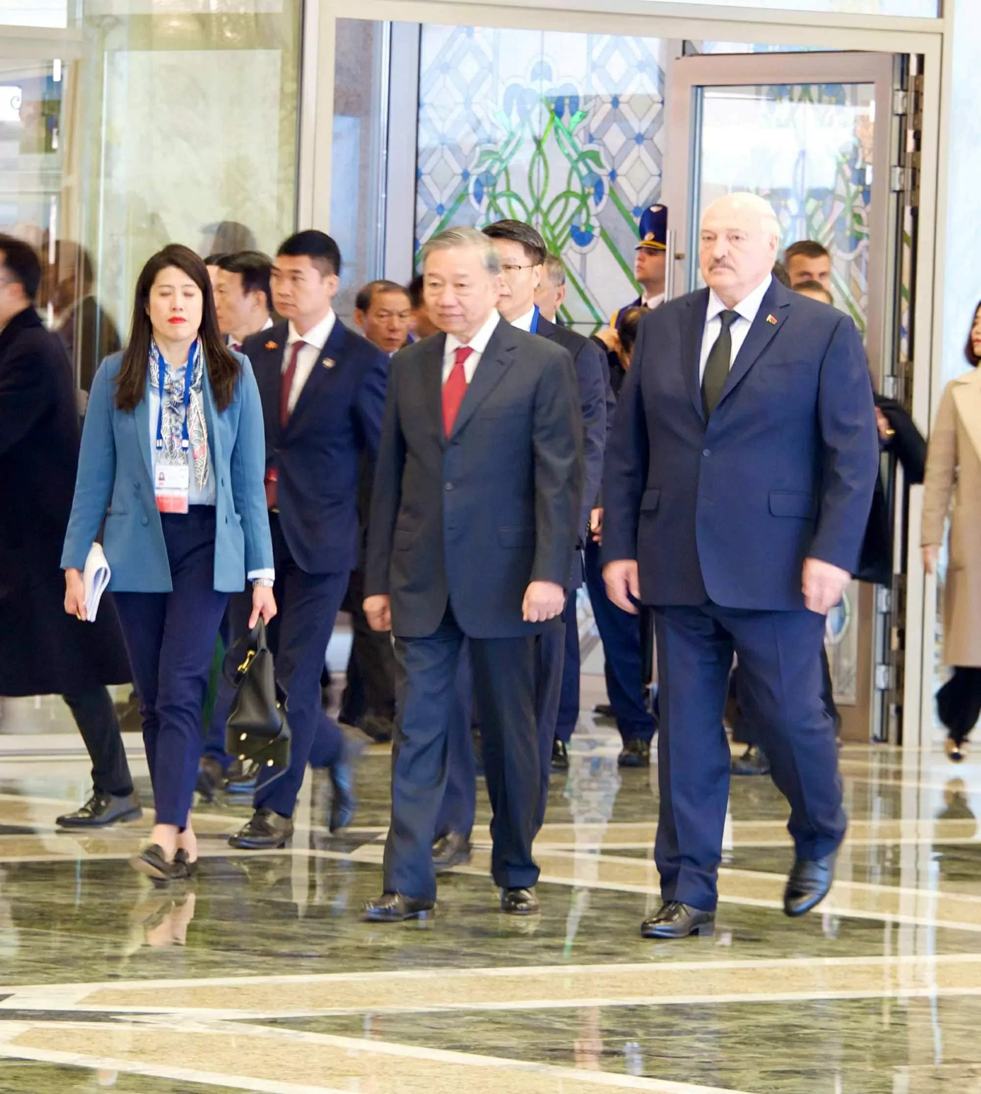 Welcome ceremony held for Party General Secretary To Lam in Minsk